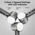 thumbnail image 3 of Naipo High Speed Ionic Hair Dryer with 110000 RPM Brushless Motor, Fast-Drying Blow Dryer with No Heat Damage, Lightweight Low Noise Hairdryer with Diffuser and Nozzle, 3 of 7