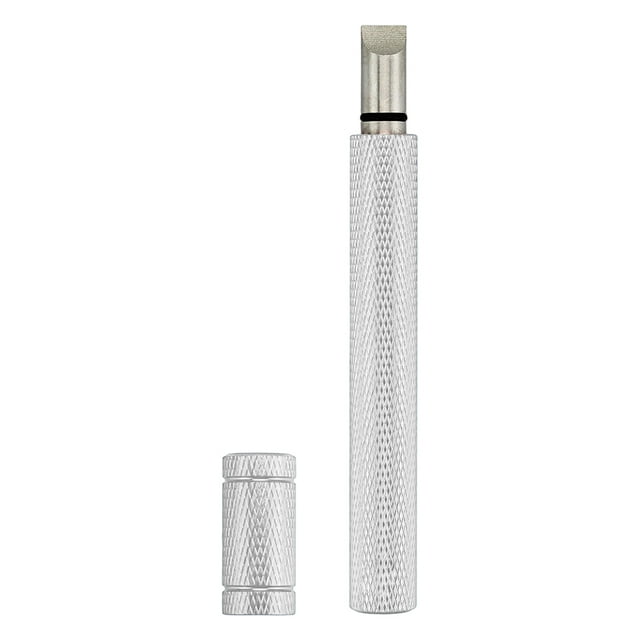 Soidarity Accesorios resistentes y duraderos para palos de golf para mejorar el rendimiento, cuchillo de limpieza de seguridad Golf 11*1.2 cm plateado