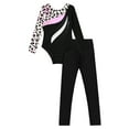 thumbnail image 5 of CHICTRY Girls Youth Cartoon Leopard Print Leotard with Leggings Ballet Yoga Suit Outfit Dancewear Leopard 10, 5 of 7