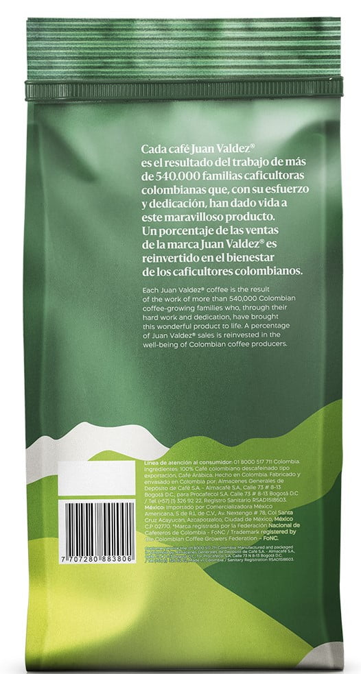 Juan Valdez Cumbre Decaf Ground Coffee 12oz