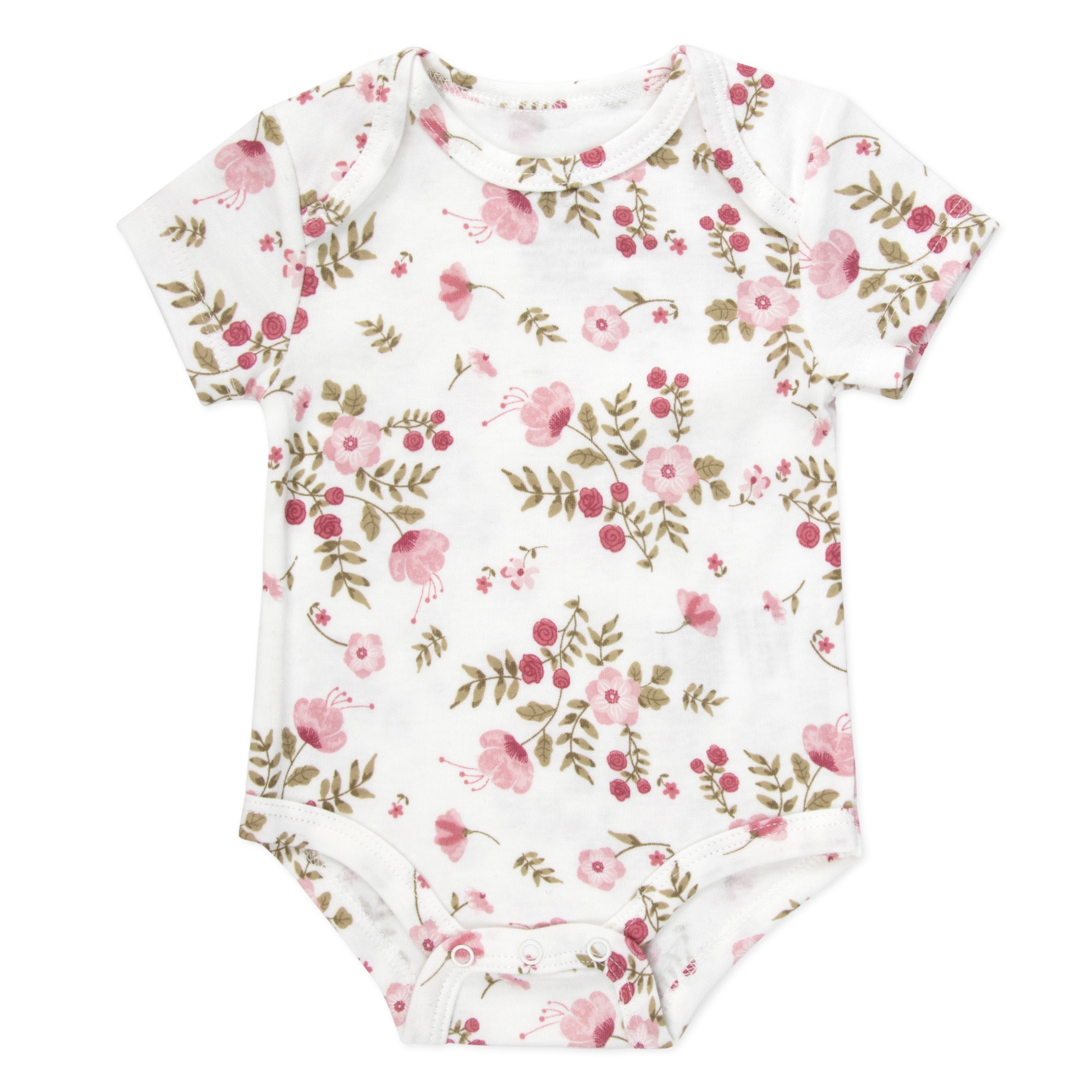 Baby Essentials 5-Piece Newborn Girl Floral Outfit Set photo 5