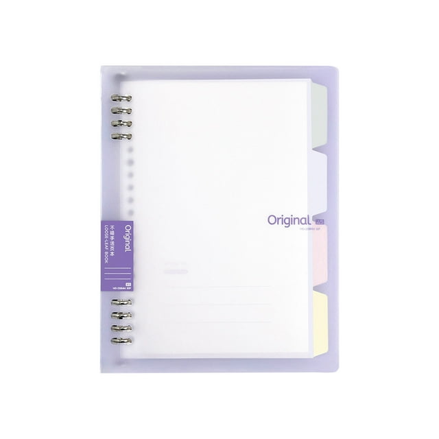 Note en Feuilles Mobiles A5 de Qualité Supérieure - Papier Épaissi Résistant aux Déchirures, Écriture Fluide pour s et Professionnels, Couverture PP Durable, Compacte et Portable, Idéale pour le Bureau et la Planification Quotidienne