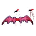 thumbnail image 1 of Accesorios de disfraz de ala de murciélago, accesorios de fotografía para niñas y niños, ala de pájaro para Halloween, fiesta de disfraces, juego de r, 1 of 8