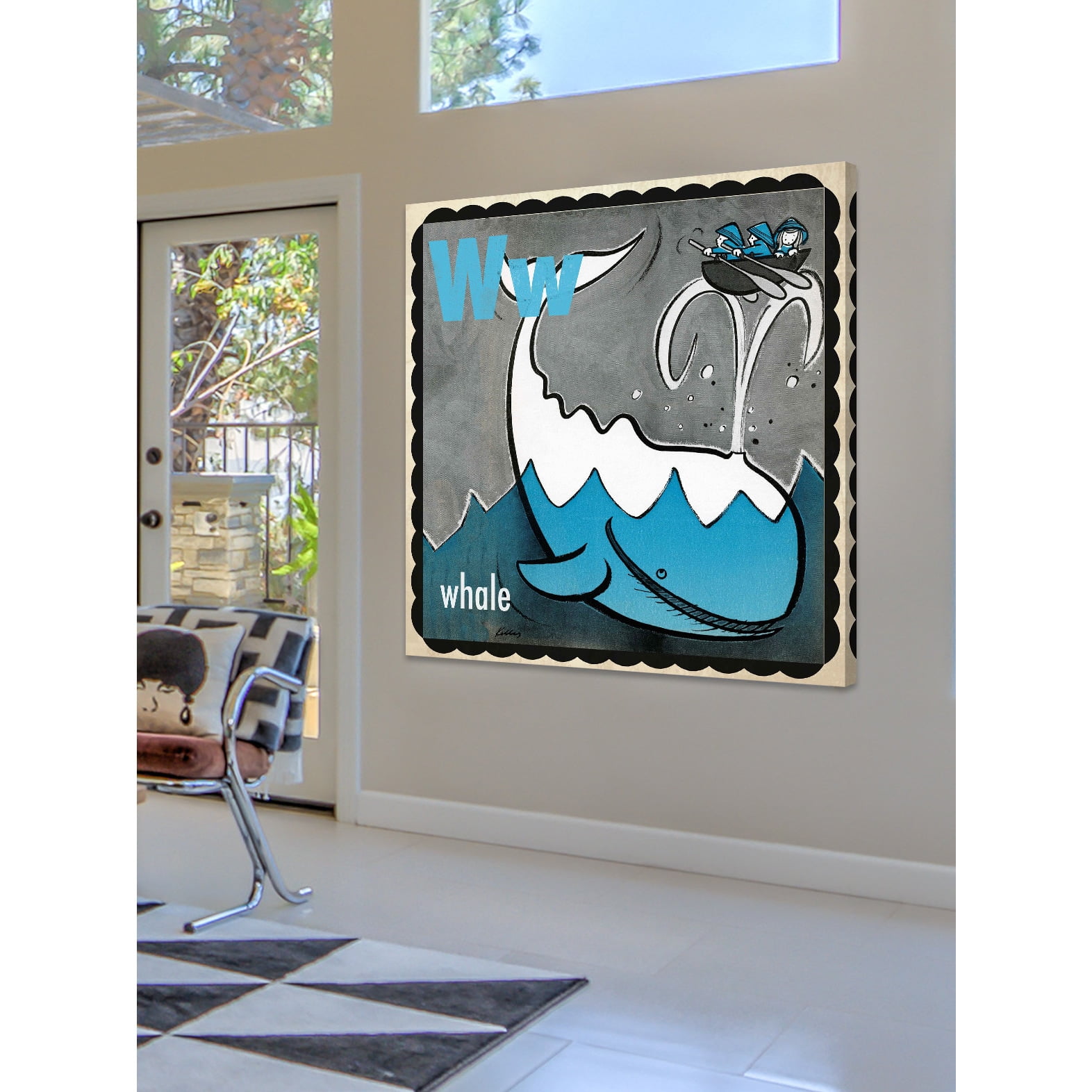 Marmont Hill "Whale" by Curtis Painting Print on Canvas