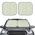 thumbnail image 2 of Salouo Daisies Flowers Pattern Car Windshield Sun Shade Foldable | Front Windshield Shade for Sun, Heat and UV Rays | Interior Sun Protection-Medium, 2 of 6