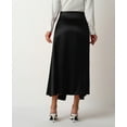 thumbnail image 6 of Mawalde Skirt for Women High Waist Silk Satin Skirts Zipper Fishtail Hip Skirt Black S, 6 of 7