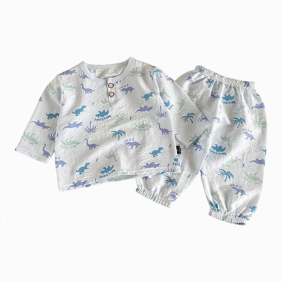 Gubotare Cute Pjs for Girls Girls Pajama Pants and Sleep Shirt Sets for Kids - 2 Piece PJ Sleepwear Set for Toddler Girls 3T 4T (Sky Blue,3-4 Years)