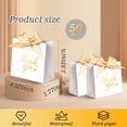 50 Pack Small Thank You Gift Bags, 4.5x1.8x3.9 Inches Party Favor Bags ...
