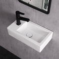 thumbnail image 3 of Paklorde Ceramic 14.38" Rectangle Corner Sink, 3 of 15