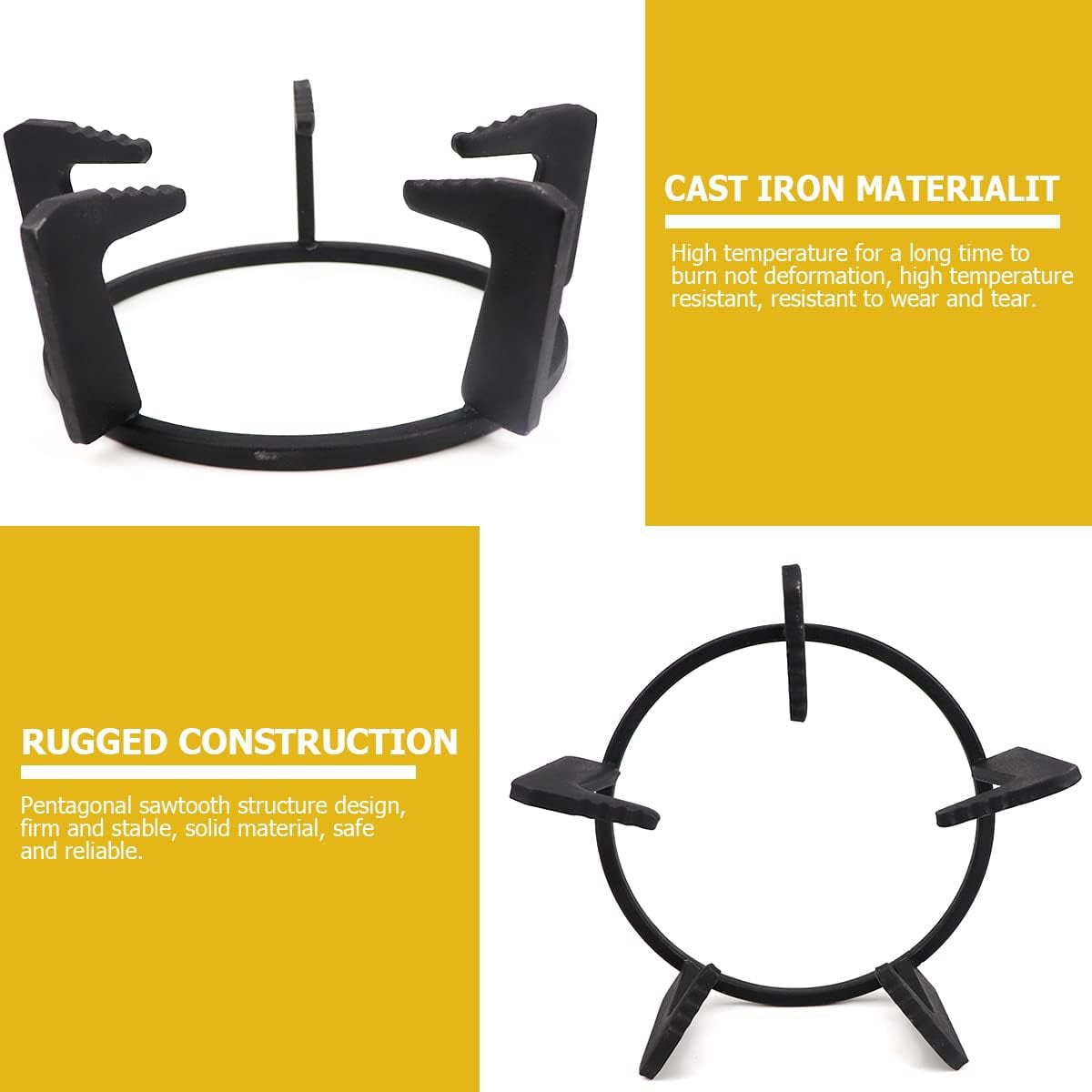Cast Iron Stove Wok Ring Support Stand for Gas Cooktop Accessories