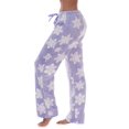 thumbnail image 2 of Just Love Fleece Pajama Pants for Women Sleepwear PJs (Embossed Snowflake - Lilac, Small), 2 of 3