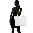thumbnail image 2 of DALIX Daily Shoulder Tote Bag Premium Cotton in White, 2 of 3