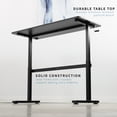 thumbnail image 6 of Manual Crank Stand Up Height Adjustable Desk Frame Workstation with Table Top, 6 of 8