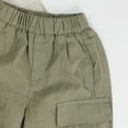 thumbnail image 4 of Zpanxa Girls Cotton Linen Shorts Solid Color Workwear Style with Pockets Lightweight Loose Fit 5 Years, 4 of 7