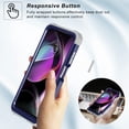 thumbnail image 6 of Compatible with Motorola Moto G 5G 2022 Case, 3 Layer Hybrid Hard PC Soft TPU Silicone Rugged Bumper Shockproof Anti Slip Protective Phone Cover for Motorola Moto G 5G 2022 6.5 inch, Darkblue, 6 of 7