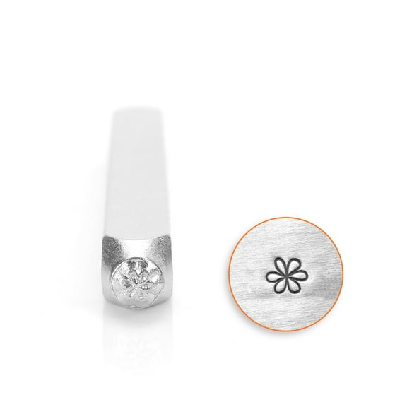 ImpressArt Metal Punch Stamp - Whimsy Flower Small Symbol 3mm (1/8 Inch)