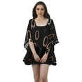 thumbnail image 1 of Moomaya Open Front Printed Shrug Printed Kimono Sleeve Beach Cover Up For Women, 1 of 5