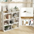 thumbnail image 4 of Costway 1 PCS 7-cube Bookcase Open Storage Shelf with Anti-tipping Kits for Living Room White, 4 of 9