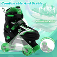 thumbnail image 3 of JZY Ultimate Fun with Light-Up Wheels Roller Skates For Ages 5-8 and 8-12, Adjustable for Kids, Youth & Women, 3 of 6