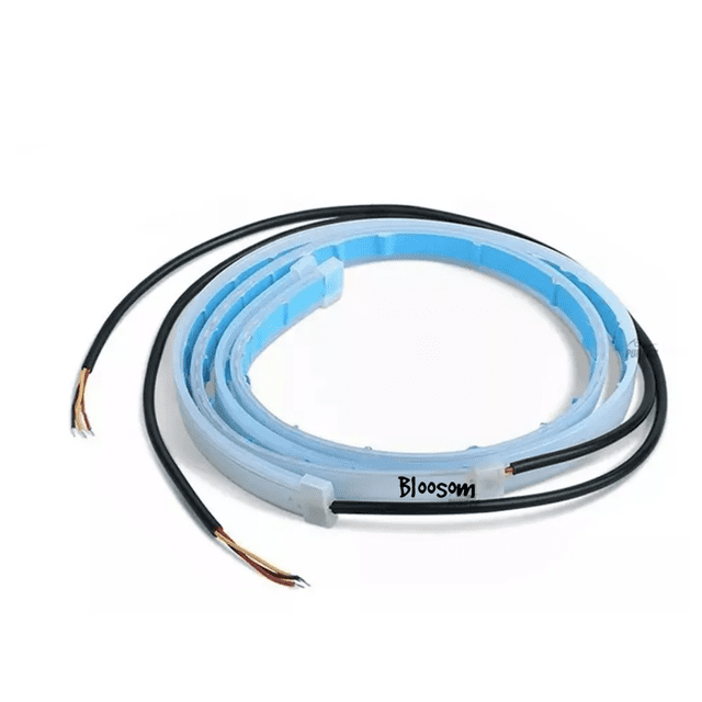 Tira Led Drl Flexible Bloosom Direccional Secuencial Auto 60 Cm Azul