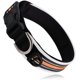 thumbnail image 1 of Collar de perro reflectante ajustable con etiqueta, collar de nailon transpirable para mascotas, collar de perro para perros pequeños, medianos y grandes (naranja, M) Rojo Verde RV1016-0123859FYD, 1 of 5