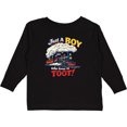 thumbnail image 3 of Inktastic Just a Boy Who Loves to Toot Train Boys or Girls Long Sleeve Toddler T-Shirt, 3 of 5