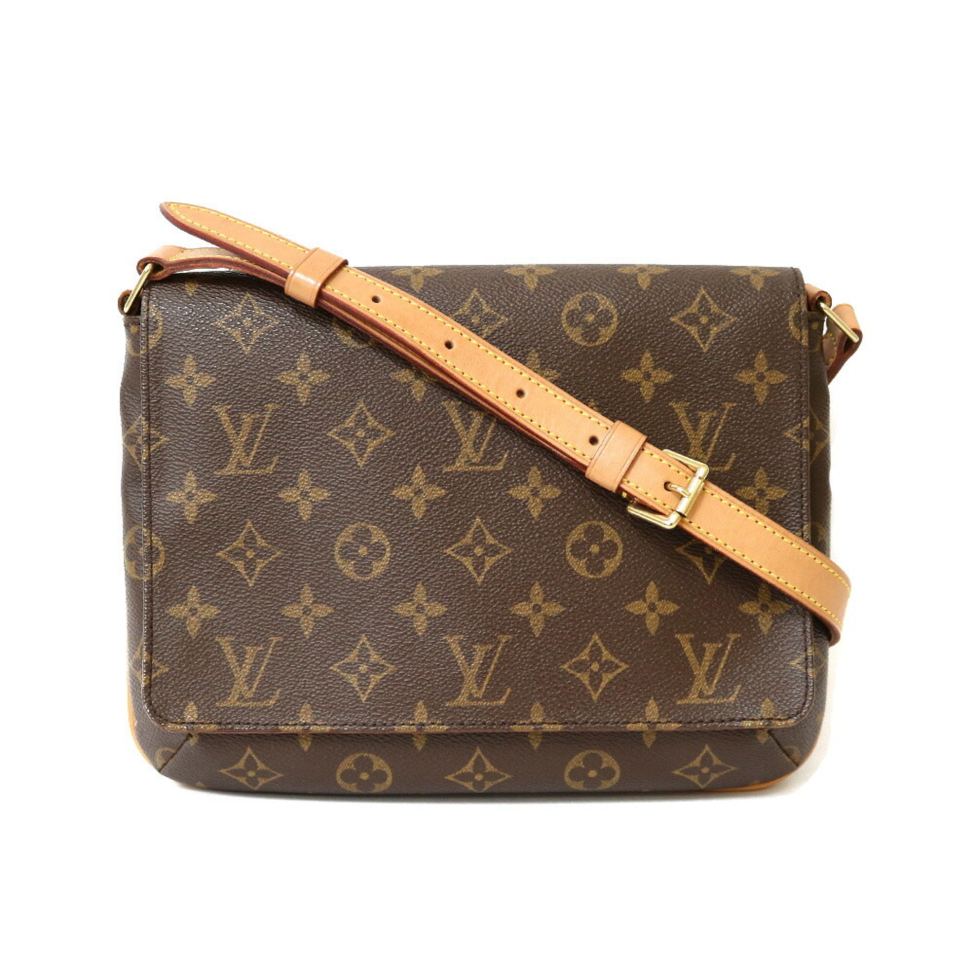 Musette tango handbag Louis Vuitton Brown in Polyester - 21889030