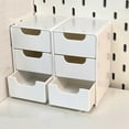 thumbnail image 5 of Hovmgk Plastic Drawer Storage Organizer, Stackable Unit with Sliding Drawers for Bedroom, Kitchen & Office, Multi-Purpose Storage Box, White Plastic, Small & Efficient, 5 of 6