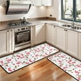 thumbnail image 3 of Kitchen Rugs Sets Of 2,Pioneer Flower Floral Print Pattern Anti Fatigue Kitchen Mat Rugs Non Slip Washable,Decorative Kitchen Floor Mats for Kitchen,Sink,Laundry,17"x47"+17"x47", 3 of 5