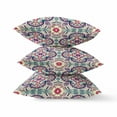 thumbnail image 2 of Mauve Blue Cloverleaf Indoor Outdoor Throw Pillow, 2 of 3