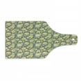 thumbnail image 1 of Flower Cutting Board, Hydrangea Chrysanthemum Hortensia Pattern Countryside Old Style Illustration, Tempered Glass Cutting and Serving Board, Wine Bottle Shape, Yellow Grey Green, by Ambesonne, 1 of 1