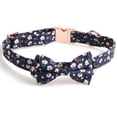 thumbnail image 1 of Bow tie Dog collar, soft and comfortable detachable bow tie adjustable cute dog collar, 1 of 5