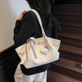 thumbnail image 2 of Bolso de mano de gran capacidad con estampado de lichi texturizado de alta calidad para mujer, nuevo estilo 2025, moderno, sencillo y versátil, bolso de un solo hombro debajo del brazo., 2 of 5