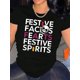 thumbnail image 1 of Camiseta Para Mujer De Verano Con Cuello Redondo Para Mochilero, Viajes, DesplazamientosWomen'S Festive Colorful Print T-Shirt, Fashionable Round Neck Short Sleeve, Casual Sporty Tee, Comfortable Su, 1 of 7