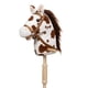 thumbnail image 1 of Caballo de peluche HollyHome Outdoor con ruedas de madera de 36 pulgadas, 1 of 9