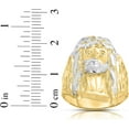thumbnail image 3 of Floreo 10k Yellow Gold Two-Tone Face of Jesus Christ Head Ring, 3 of 4