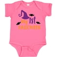 thumbnail image 3 of Inktastic My First Halloween, Witch Hat, Bats - Purple Black Boys or Girls Baby Bodysuit, 3 of 5