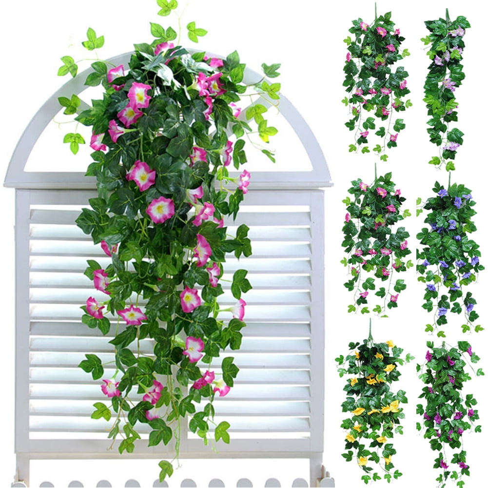 Travelwant Artificial Hanging Plants, Artificial Flower 36 Inches Bushy