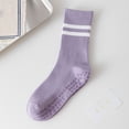thumbnail image 3 of Gytharion Women's Non-slip Socks Yoga Pilates Fitness Crew Socks Moisture-wicking Breathable Stripes Exercise Socks, 3 of 4