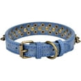 thumbnail image 2 of Mushrooms Spiked Rivet Studded Adjustable Pu Leather Pet Collars for Cats Puppy Dogs 1Pack, 2 of 4