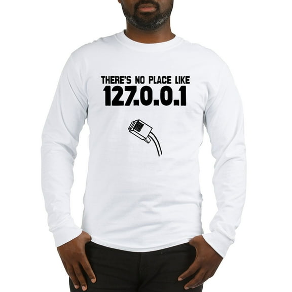 CafePress - 127.0.0.1 Long Sleeve T Shirt - Unisex Cotton Long Sleeve T-Shirt
