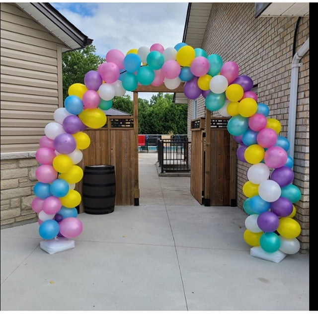Arco de globos con base de PVC adecuado para fiestas de cumpleaños, bodas, decoración navideña, soporte para globos