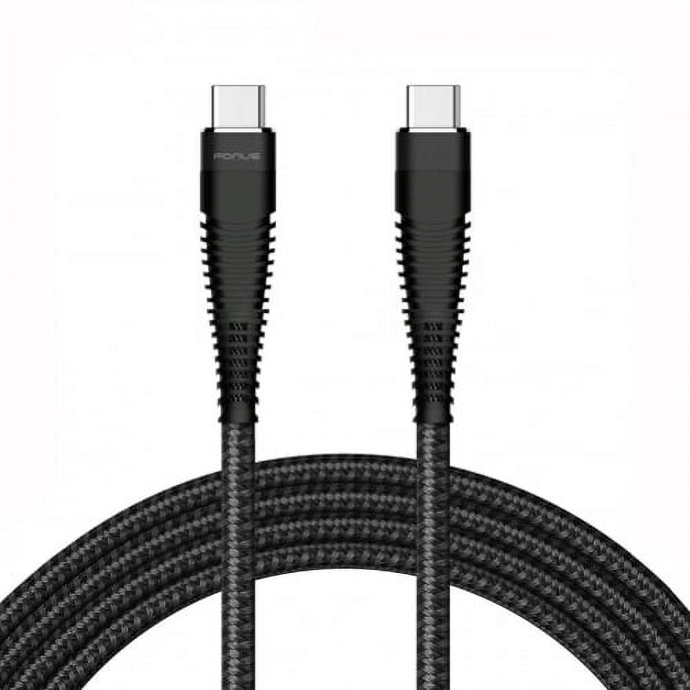 6ft PD Cable Type-C to USB-C Charger Cord Power Wire Sync Braided Fast R2W for Samsung Galaxy Tab S7 Plus (2020),Active Pro,S3 9.7,S6 10.5,S5e 10.5,S4 10.5,A 8.4 (2020),A7 10.4 (2020)