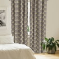 thumbnail image 2 of Geometric Curtains 2 Panels Set, Retro Inspired Pattern with Big and Little Order Dots in Squares, Window Drapes for Living Room Bedroom, 56"W X 63"L, Multicolor, by Ambesonne, 2 of 5