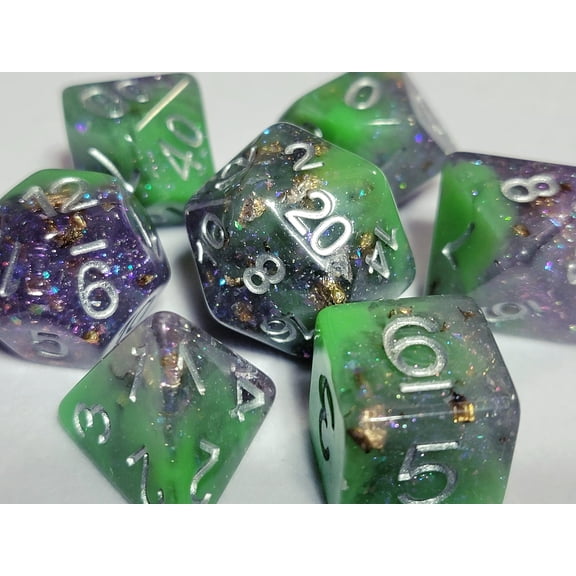 Faerie's Prize | DnD Dice Set | Dungeons and Dragons | Dice Set | Polyhedral DND Dungeons Dragons RPG d20