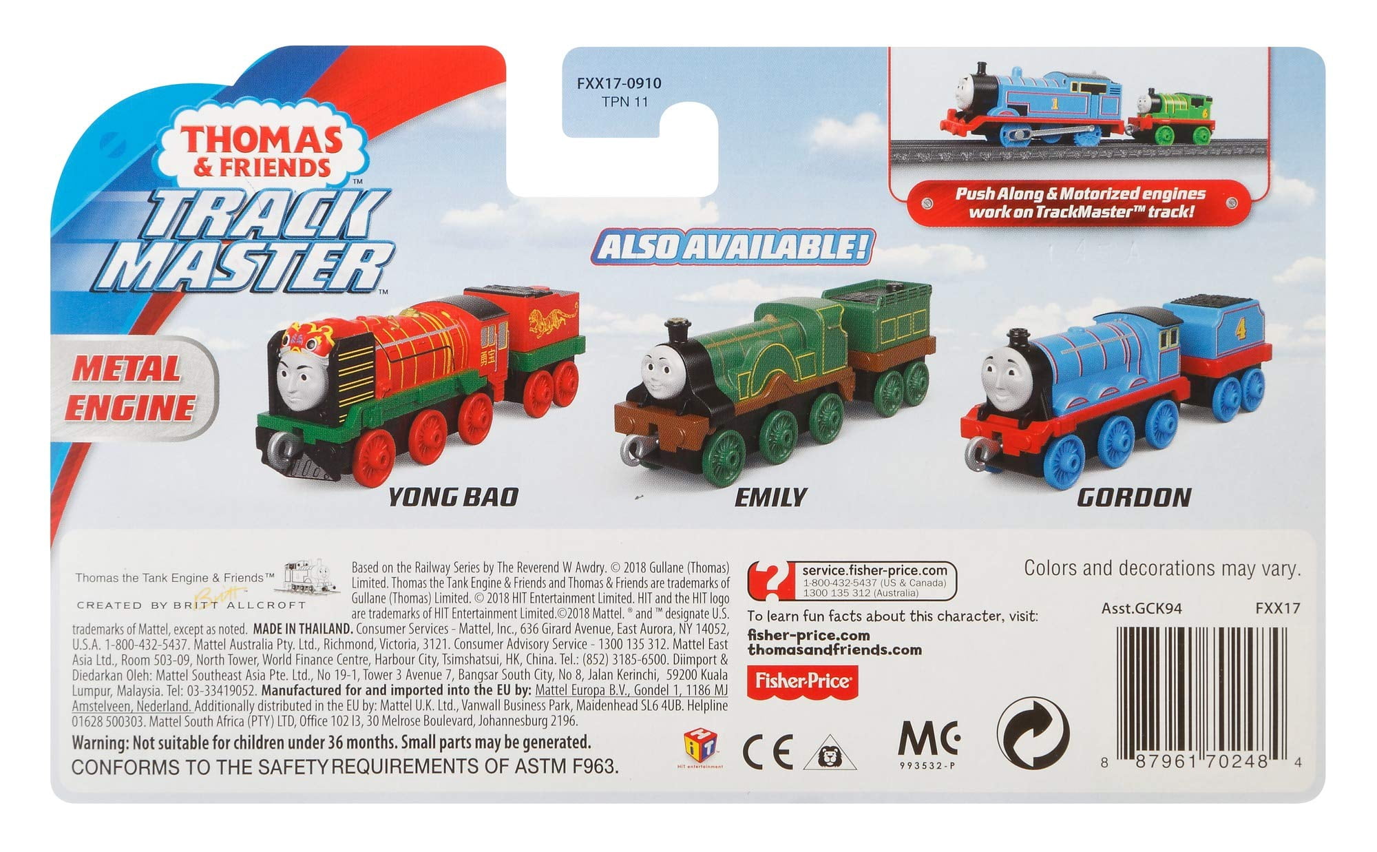 Thomas & Friends TrackMaster Die-Cast Metal Belle Model Train Locomotive Engine