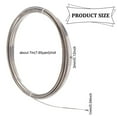 thumbnail image 6 of 21Gauge Stainless Steel Flat Wire 23 Feet 2.6mm Wide Metal Craft Wire Bendable Steel Wire, 6 of 9