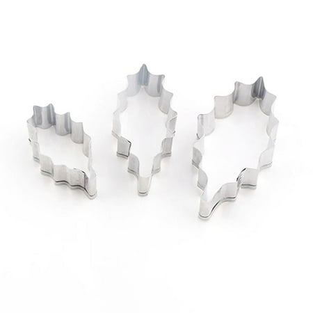 

QING SUN 1 DIY Cake Mold Christmas Leaf Holly Cake Mold 3D Baking Mold Cake Decorating Mold Baking Tool 1pcs 5.7*3cm/4.7*2.5cm/3.7*2cm