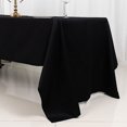 thumbnail image 5 of Balsa Circle 60" x 126" Black Rectangular Cotton Tablecloth Party Wedding Reception Catering, 5 of 8