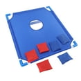 thumbnail image 1 of Portable Cornhole Set, Safe Exercise Hand Strength Portable Plastic Portable Cornhole Set with Carrying Bag for Kid Adults for Travel Blue,Red, 1 of 7